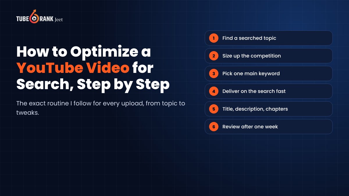 How to Optimize a YouTube Video for Search, Step by Step